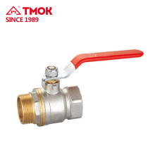 hot sale 1/4" female to male ball valve external thread brass ball valve price copper valve